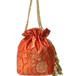 Milan's Creation Printed Wrist Loop Potli-picture-24