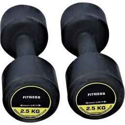 HackerX 2-Pcs Rubber Fixed Weight Dumbbell - 2.5 kg Each-image-56