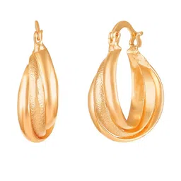 Luv Fashion Gold Plated Hoop Earrings-image-46