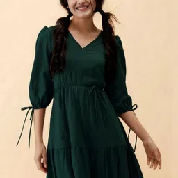 all about you Crepe A-Line Midi Dress image 4