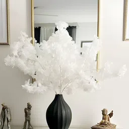 Homesake White 2 Pieces Hanging Cherry Blossom Artificial Flower-image-24