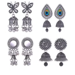 Sangria Alloy Silver-Plated Earrings-picture-14