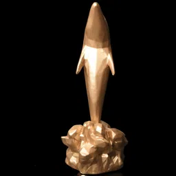 Fabzie Decor Gold-Toned Dolphin Curio Showpiece image 3