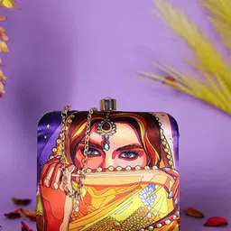 Swisni Printed Box Clutch-picture-38