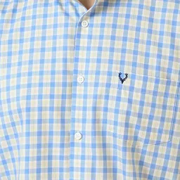 Allen Solly Men Checked Spread Collar Cotton Casual Shirt image 4