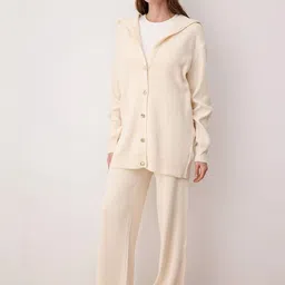 Trendyol Lapel Collar Long Sleeves Sweater & Trousers-picture-28