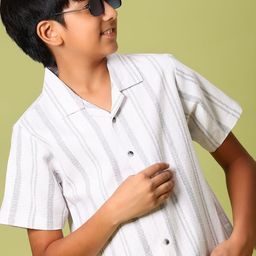 V-Mart Boy Striped Relaxed Fit Cotton Casual Shirt-picture-4