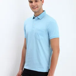 Allen Solly Men Printed Polo Collar Pockets T-shirt image 4