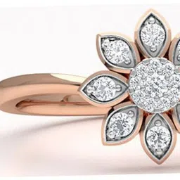 KISNA Diamond Gold Ring for Women 18kt Diamond Yellow Gold ring image 3