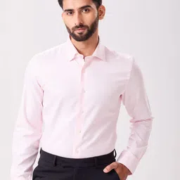 MH&Y Men Solid Spread Collar Cotton Formal Shirt-picture-15