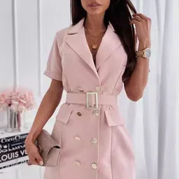 StyleCast x Revolte Women Solid Bodycon Belted Mini Dress-picture-24