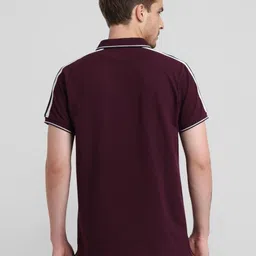 Crocodile Polo Collar Slim Short Sleeves Regular Fit Cotton T-shirt image 3