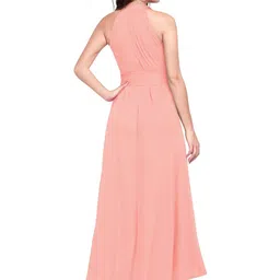 SZN Halter Neck Fit & Flare Midi Dress image 3