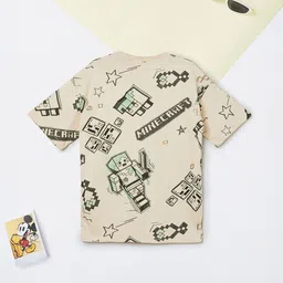 max Boys Graphic Printed Round Neck Cotton T-shirt image 2