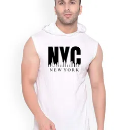 FABSTIEVE Printed Hooded Neck Gym Vest - GYM_Vest_print-76_GYM_Vest M-picture-31