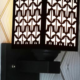 Gojeeva Brown Wood Square Wall Lamps-picture-45