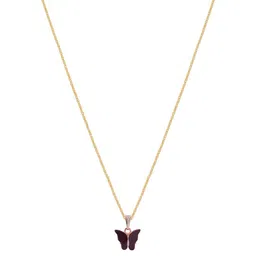 SZN Set Of 2 Gold-Plated Butterfly Shaped Pendants With Chains image 5