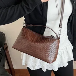 StyleCast Textured PU Structured Sling Bag image 3