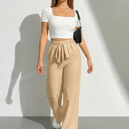 Moda Rapido Women Smart High-Rise Trousers image 2