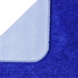 IVAZA Blue Microfibre 1400 GSM Bath Rugs image 3