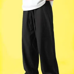 GROOFINGS Men Relaxed Easy Wash Relaxed Fit Mid-Rise Trousers-picture-24