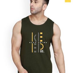 SLOWLORIS Men Pack of 2 Printed Bio-Wash Combed Cotton Gym Vests-picture-0