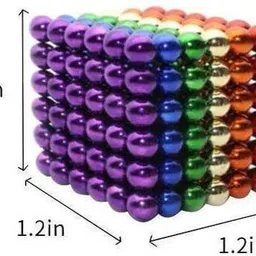 ocfi Magnetic Balls Toys Sculpture Building Magnet Cube Toy Stress Relief (216 balls) image 2