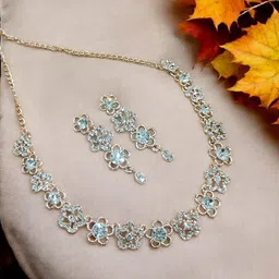 Women Click Stone studded Jewellery Set-picture-36