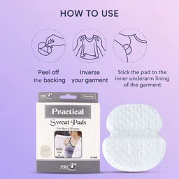 sweat clear Underarm Sweat Pads for Men & Women (Pack of 3) | Anti-Stain, Rash-Free Sweat Pads image 4