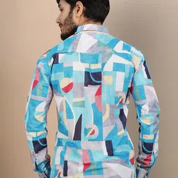 Moda Rapido Men Original Opaque Printed Casual Shirt image 2