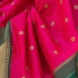 Moda Rapido Woven Design Zari Art Silk Handloom Banarasi Saree image 4