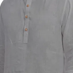 AMRIT TOP WEAR Selection Of 2 Mandarin Collar Roll-Up Sleeves Cotton Straight Short Kurtas image 5