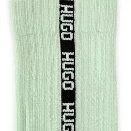 HUGO Men Pack Of 3 Ribbed Calf Length Socks image 4