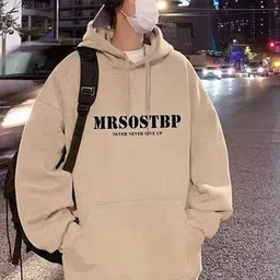 StyleCast x Revolte Typography Hooded Pullover Sweatshirts image 2