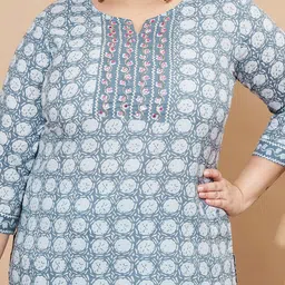 vbuyz KALINI Women Floral Printed Regular Kurta with Trousers & With Dupatta image 2