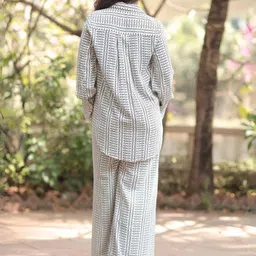 Svamsa Printed Long Sleeves Shirt With Palazzo image 2