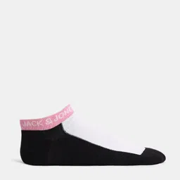 Jack & Jones Men Pack Of 3 Color-Blocked Ankle-Length Socks image 2