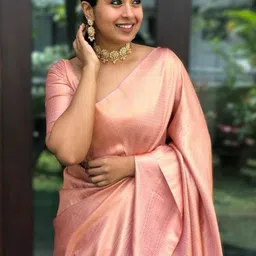 YAMUNE Woven Design Zari Pure Silk Handloom Banarasi Saree-picture-23