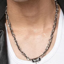 SALTY Pack of 2 Men Rugged Black Modern Chain image 2