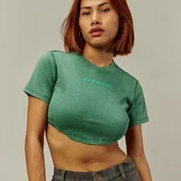 SIX5SIX Women Regular Fit Cotton Super Crop T-shirt-picture-41