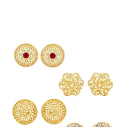 VIVASTRI Women Gold-Plated Alloy Earrings-picture-41