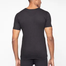 MACHO Men Round-Neck Ribbed Thermal Top image 2