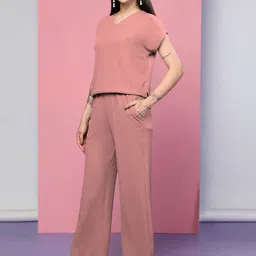 Selvia V-Neck Top With Trousers image 2