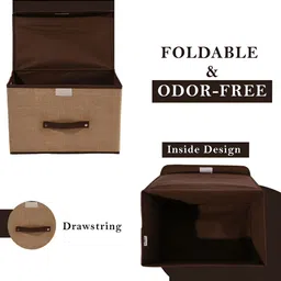 RUBOXA Brown 6 Pieces Wardrobe Drawer Organisers image 5