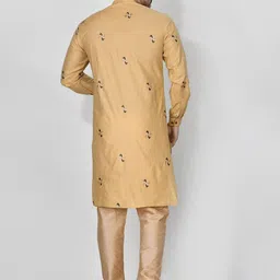 RANAK Men Regular Pure Cotton Kurta with Pyjamas image 2
