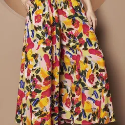 LookShine Women Printed Flared Palazzos-image-95