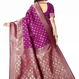 Kevami Fashion Ethnic Motifs Silk Blend Kanjeevaram Saree image 3