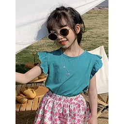 LULU & SKY Flared Sleeve Cotton Top image 4