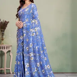 Garden Vareli Women Floral Printed Saree image 4