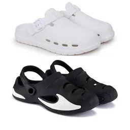 KAPYANSH Men Combo of 2 Stylish EVA Clogs-picture-14